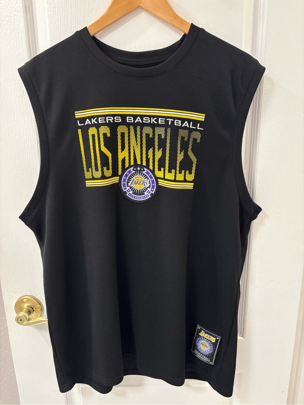 NBA Los Angeles Lakers Lebron James #6 Black Sleeveless Jersey